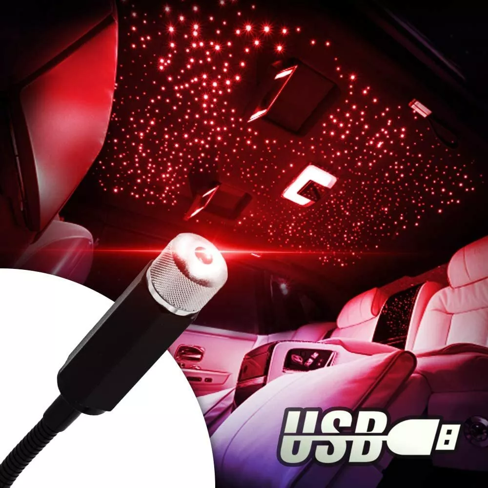 Car Interior Light Roof Ceiling Room Atmosphere Starry Lamp Star