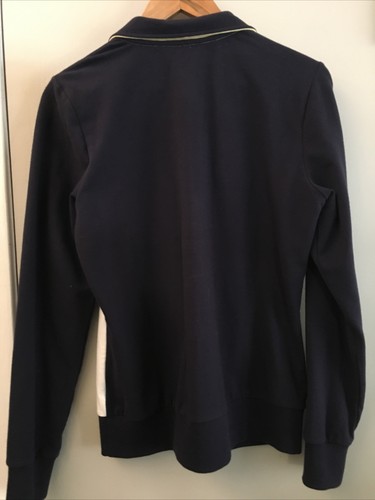 SJB Active Size M ~ Knit Jacket ~ Full Zip ~ Black, YELLOW, & White Design - Picture 4 of 5