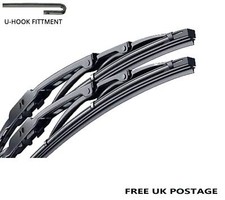 ONE PAIR OF WINDSCREEN WIPER BLADES 24" INCH 19" INCH SET OF 2 550mm/475mm
