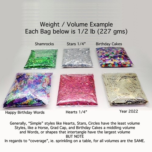 Confetti Word I Love You Red - 2 Pchs or 1/2 lbs - FREE SHIP (7843) - Picture 5 of 14