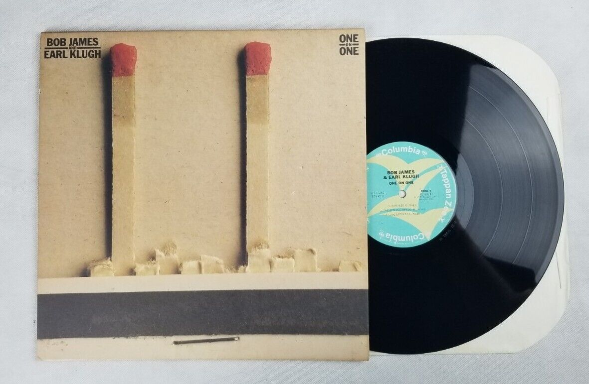 Bob James and Earl Klugh: One on One 12" LP Vinyl Record Columbia/Tappan NM /VG+