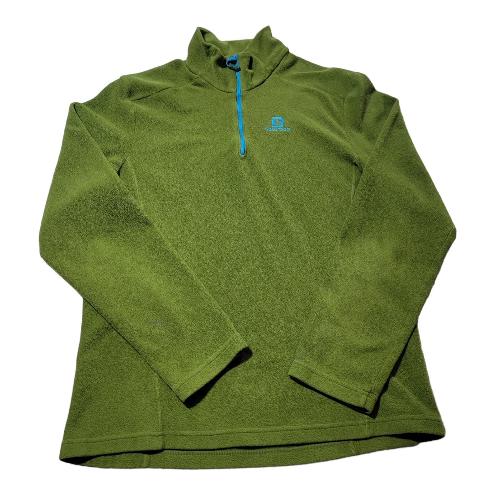Maglione Salomon 1 4 zip pull over verde adulto taglia grande manica lunga pile