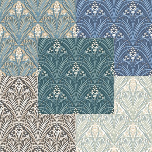 Carta Da Parati In Vinile Ecologico Geometrico Moderno Colore Tropicale - Foto 6