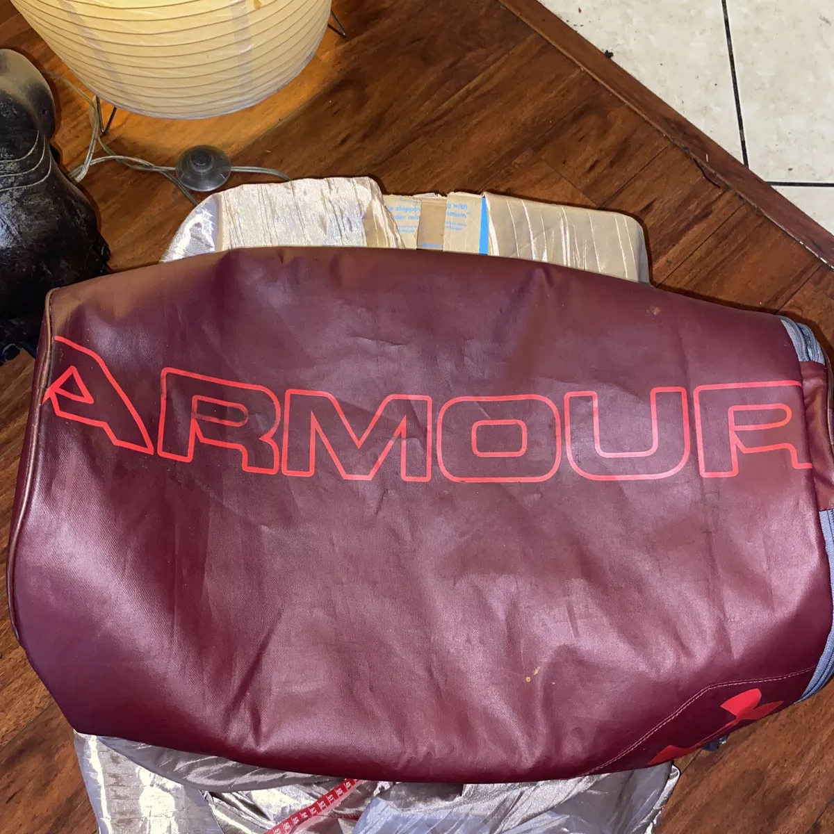 Under Armour Maroon red UA Isolate Duffel Bag Discontinued And Very Rare