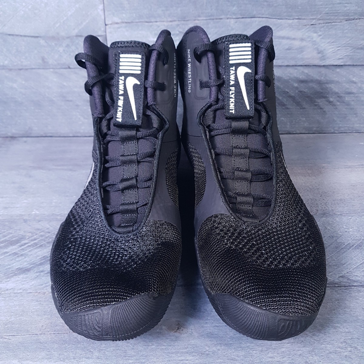 NIKE Tawa Flyknit Wrestling Boxing Shoes Mens 14 Black
