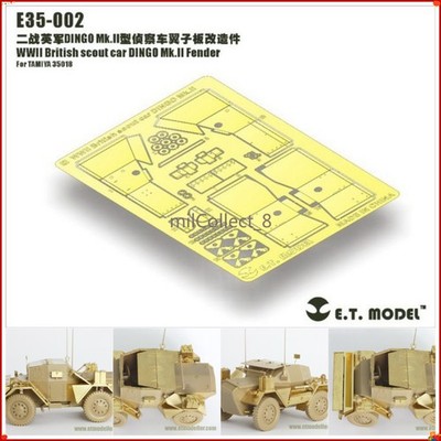 ETModel E35-002 1/35 British DINGO Mk.II Scout Car Fender PE Set for TAMIYA35018