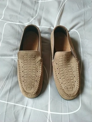 Chaussures Marron Cuir Retourner Homme Taille 39 - Photo 1/4