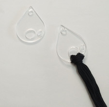 20Pcs Acrylic Thread Drops,Acrylic Bobbins with Rings, Cross Stitch Thread Bobbi