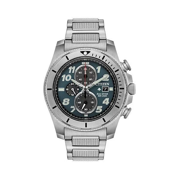 Citizen CA0720-54H Eco-Drive Mens Chrono Date Blue Dial Band 43mm Watch MSRP$595