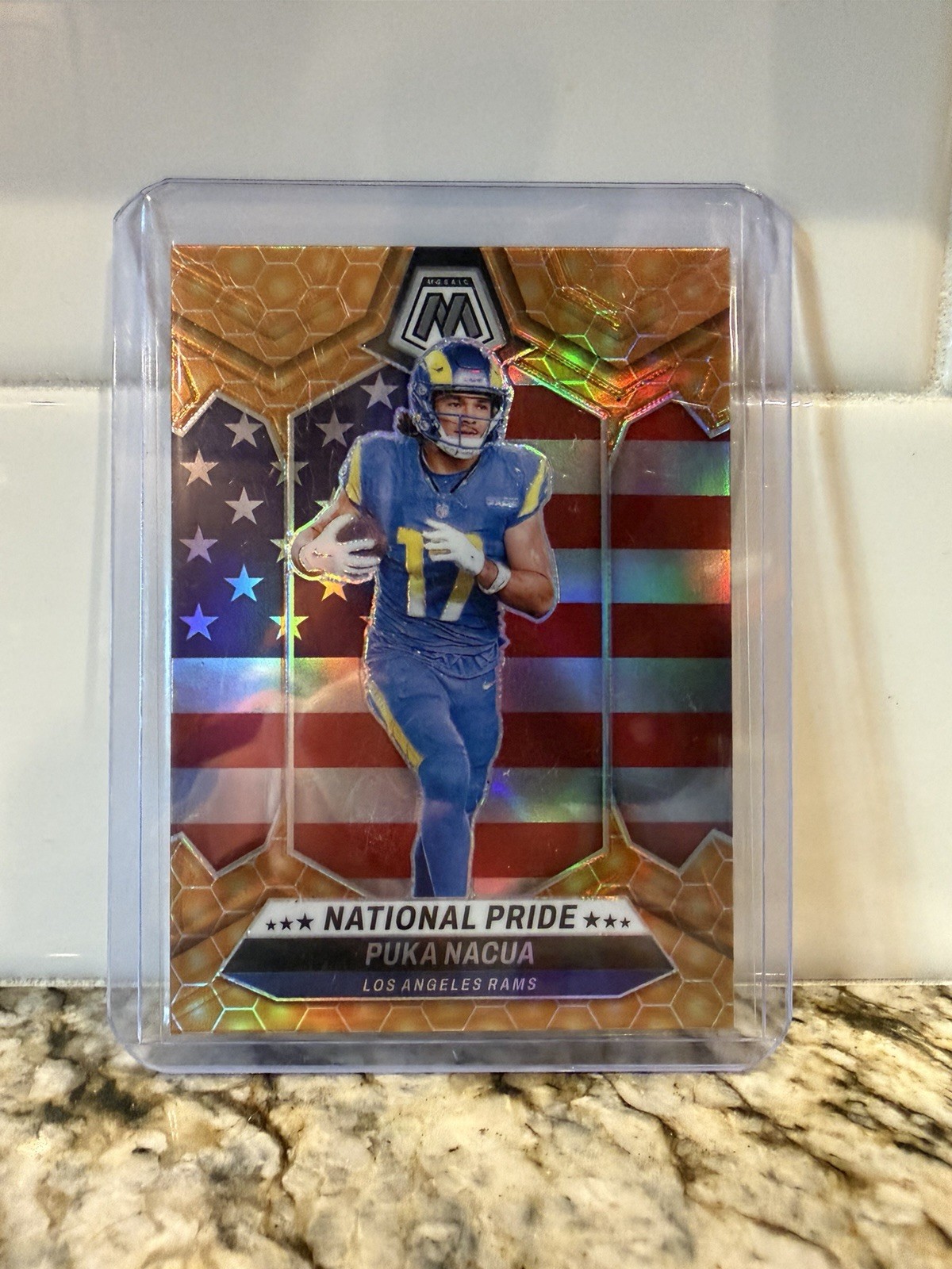 2024 Panini Mosaic - National Pride Puka Nacua #264 Honeycomb Prizm