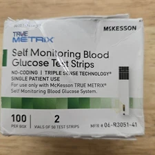 True Metrix Blood Glucose Test Strips, 100 Count, Exp 06/2026