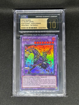 #ad Dark Cavalry DUPO EN002 Duel Power 1st Edition CGC 10 Pristine POP 1 Ultra Rare $164.99