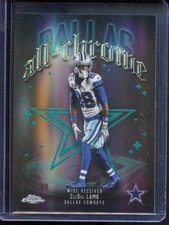 2025 Topps Chrome #ACT-8 CeeDee Lamb All-Chrome Team Aqua Refractor #/199