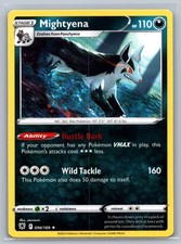 Mightyena 096/189 SWSH10: Astral Radiance Rare Pokemon Card NM