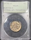 1938-D Buffalo Nickel 5c PCGS MS65 Rattler Holder