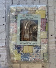Vintage New Chatham Patchwork Fiberwoven 40X45 Baby Crib Blanket