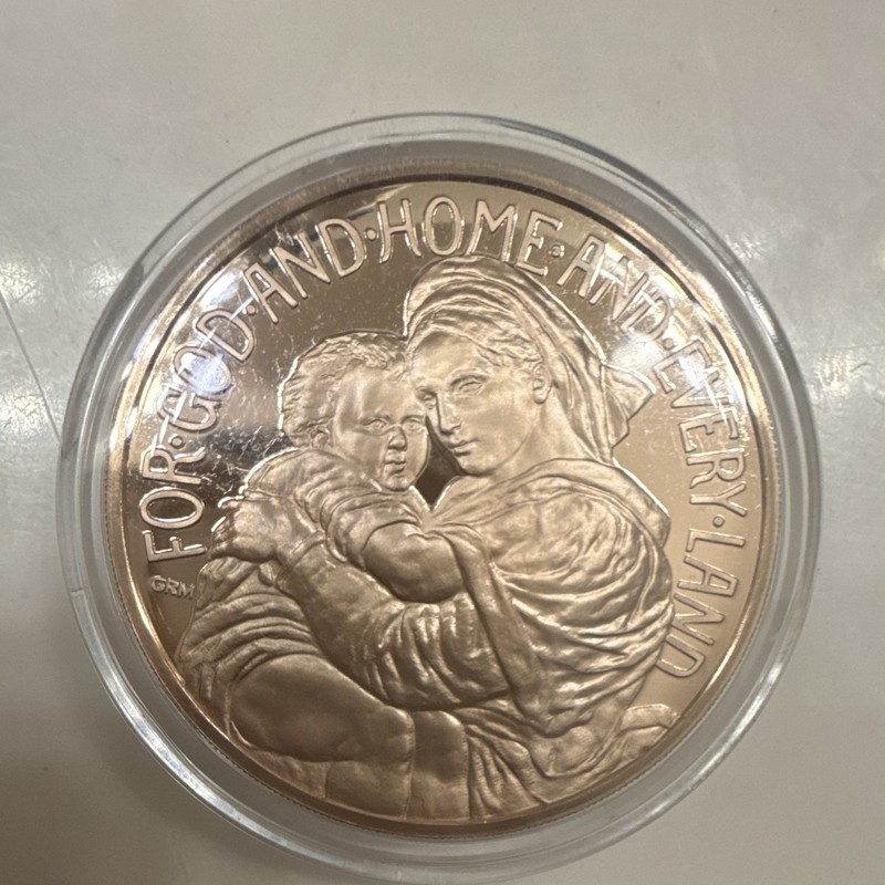 WCTU 1874-1974 Centennial Silver Medal 0.999 Fine Uncirculated