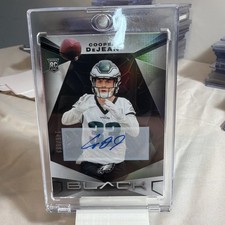 COOPER DEJEAN 2024 PANINI BLACK ROOKIE AUTOGRAPH EAGLES RC AUTO 145/199