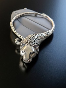 Sterling Panther Necklace And Bracelet Set
