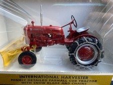 FARMALL CUB WITH SNOW BLADE AND CHAINS, 1:16 Scale **Reduced Price**