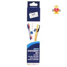 7-teiliges Schreibpapier-Set - Back to School Stift Bleistift Lineal Radierer Schärfer
