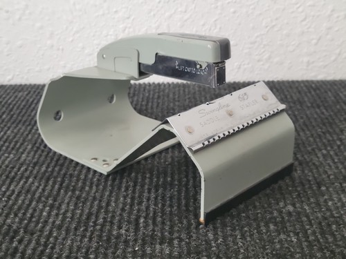 Vintage Swingline 615 Saddle Stapler Booklet Pamphlet Binding Stapler Gray WORKS