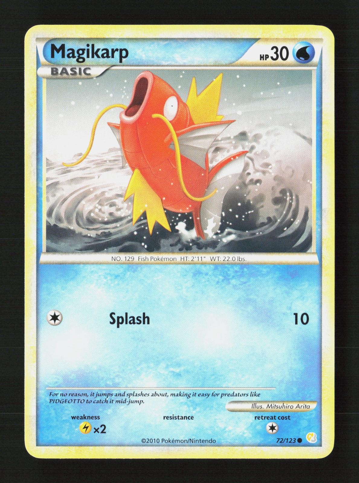 Magikarp 72/123 Common HeartGold & SoulSilver Pokemon Near Mint
