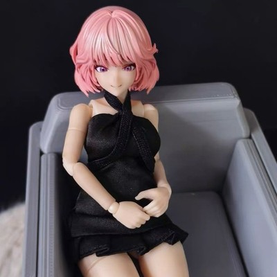 1/12 Black Bandeau Dress for 6'' Snail Shell Eileen Action Figure (No Figure)
