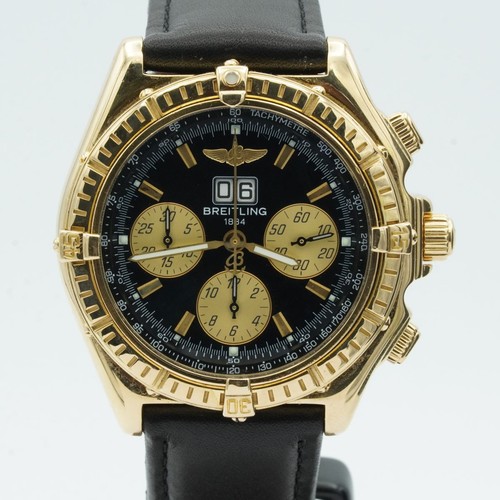 Breitling Crosswind Special Automatic Mens Watch K44355 18K 750 Solid Gold