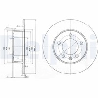 2X Delphi Bremsscheibe BG3681 FüR Renault Master Interstar Movano HD Nissan PRO