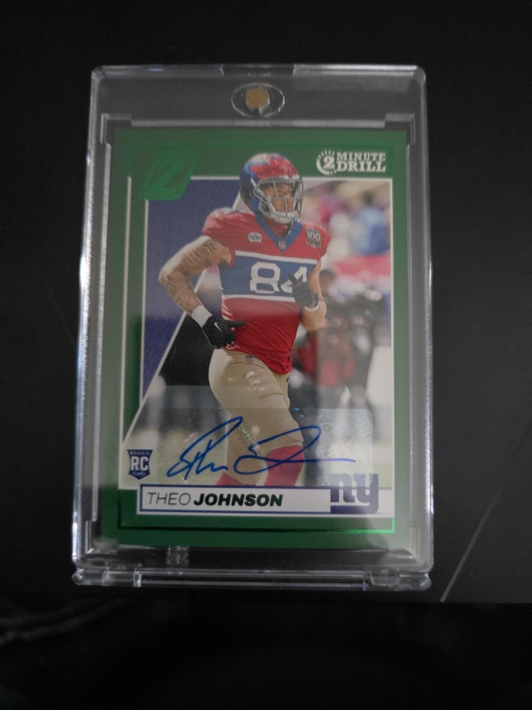Theo Johnson Panini Zenith #191 Autograph-Two Minute Drill