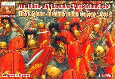 Linear B Models 1/72 BATTLE OF PHARSALOS 1st TRIUMVIRATE JULIUS CAESAR SET 2