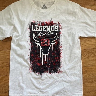 Herren Flying Horse #23 Chicago Bulls T-Shirt Michael Jordan LEGEND Größe L
