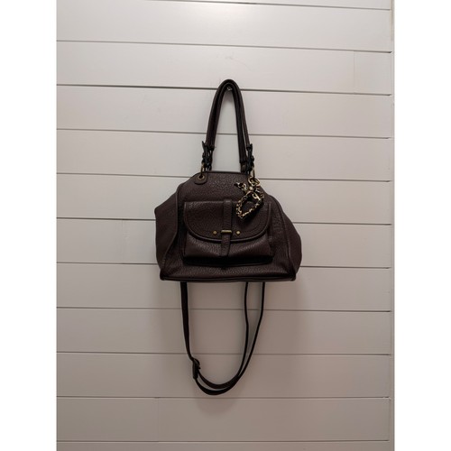 Mandoline Deep Brown Satchel Bag with Bandana
