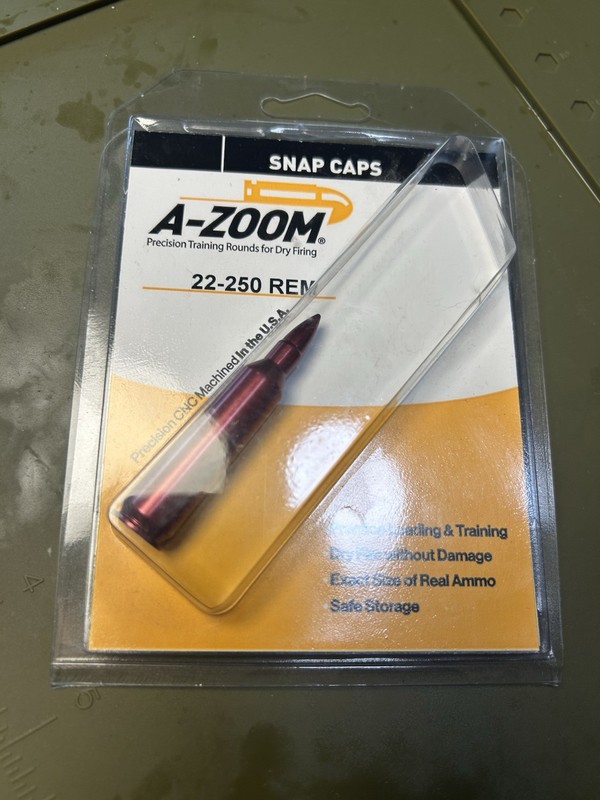 A-Zoom 22-250 Snap Cap for Dummy Rounds Dummy Rounds