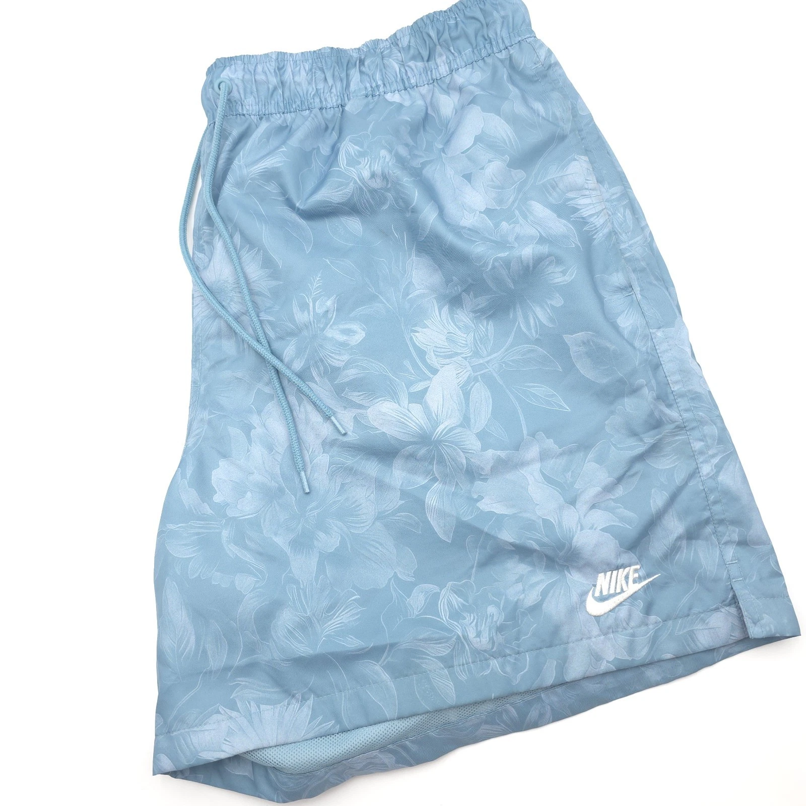 Nike Club Flow Mesh Lined Ocean Blue Woven Shorts TRBL Sz XL IB8551-464