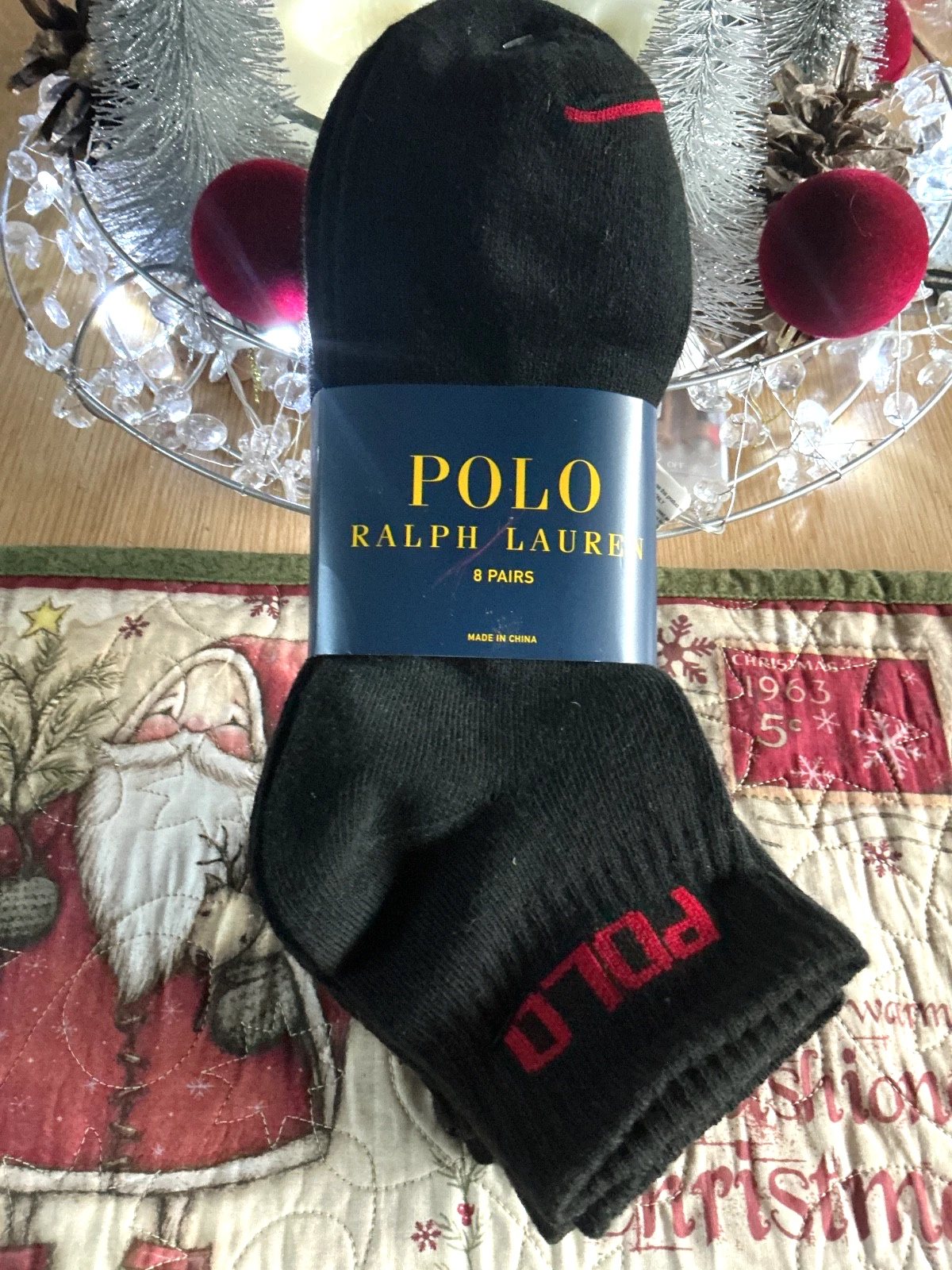 NWT Mens Pack of 8 Polo Ralph Lauren limited edition Ankle sports socks