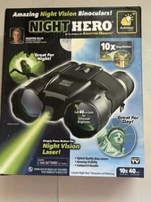 Atomic Beam Day & Night Hero Night Vision Laser Binoculars New In Open Box 40mm