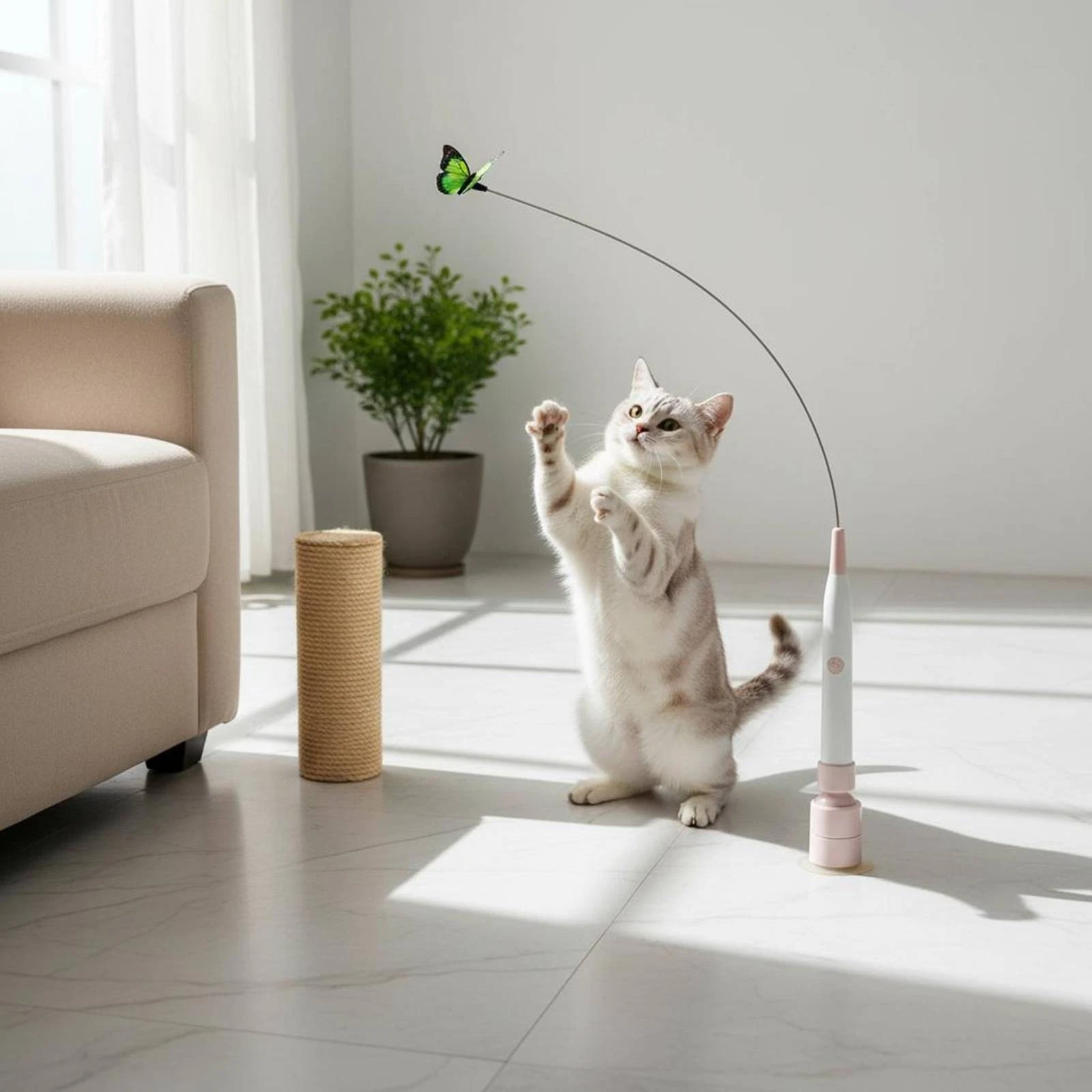 Electric Feline Teaser Interactive Suction Suction Base Feline Teaser Bendable
Opens in a new window