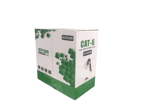CAT 6 305M UTP Outdoor Networking Data Ethernet Cable CCA Box Black - Picture 2 of 3