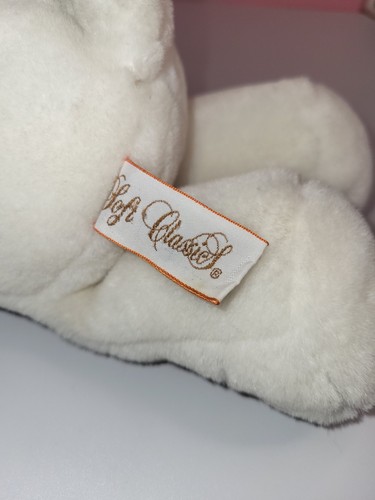 Dakin Teddybär Soft Classics weißes Herz 1988 Vintage 11 Zoll Plüschtier Stofftier - Bild 8 von 10