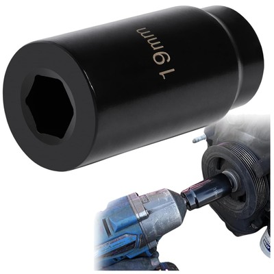 Professional 19mm Crank Bolt Socket - 3x Torque with Deep Counter-Weight Design