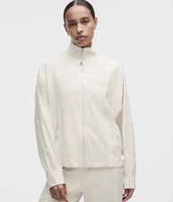 lululemon Define Jacket White Women  s 12 Full Zip Zipped Pockets NWT 148