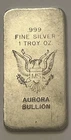 Aurora Bullion American Eagle 1 Troy Ounce .999 Silver Bar Planchette Colorado