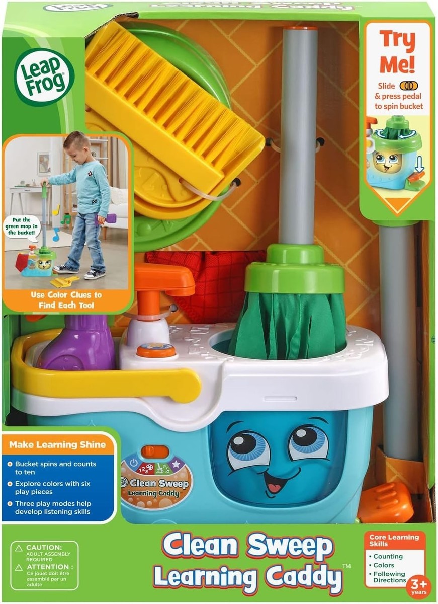 LeapFrog Clean Sweep Learning Caddy Interactive Toy Mop & Broom