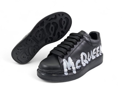 Alexander McQueen Oversized Graffiti Black/White (Women's) Size:37/US:7 - Picture 2 of 14