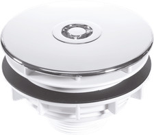 McAlpine SWHF3-CP High Flow Shower Waste: 110mm Chrome Plated - Easy to install