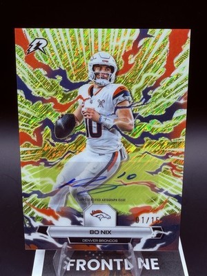 2025 Topps Resurgence Bo Nix Auto Lime Green Static 01/15 -Delight Exclusive