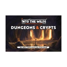 Tom Cartos Into the Wilds Battlemap Books Dungeons & Crypts SW (New)