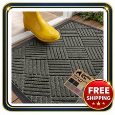door mat 29x17 gray weathermax gorilla grip indoor outdoor